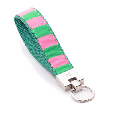 Cabana Stripe Key Ring