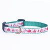 Christmas Toile Small Breed Dog Collar