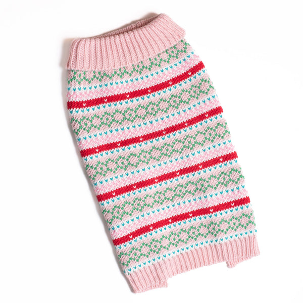 Pink Fair Isle Sweater