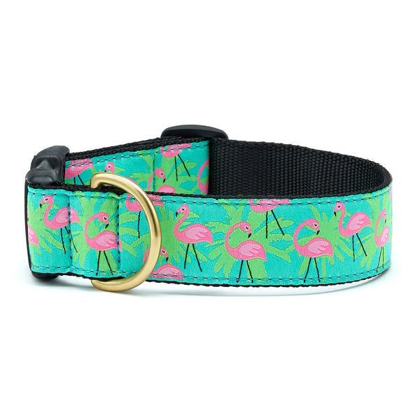 Flamingo Extra Wide Dog Collar 1.5"