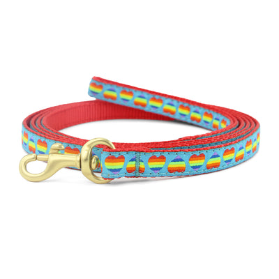 Rainbow Hearts Small Breed Dog Lead